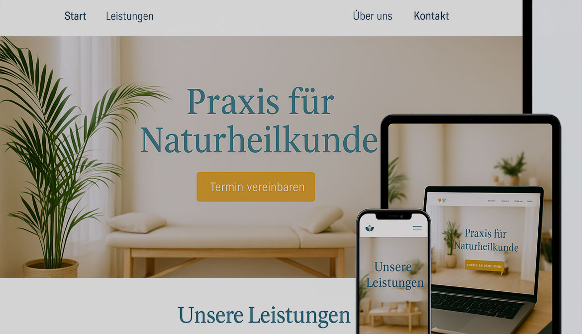 Website Erstellung Arztpraxis Heilpraktiker Therapeut